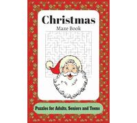 Christmas Maze Puzzle Book: Maze puzzles with Easy to Read Print about Christmas, Winter Holidays, Christmas Traditions and more | 6X9 Inches 120 ... Gift for Vacations, Holidays and Free Time