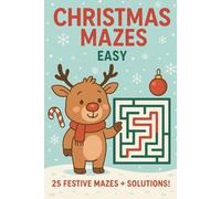 Christmas Mazes Book Easy: Stocking Stuffer Maze Book