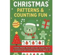 Christmas Mazes & Word Games for Kids: Holiday Mazes, Word Searches, Sudoku, Word Scrambles & Festive Brain Games for Ages 6-10