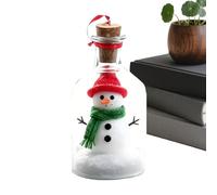 Christmas Memory Bottle - Recordable Keepsake, Christmas Snowman Decoration Bottle Ornament | Recordable Snowman Memory Keepsake | Gift Idea for Family, Friends, Lovers | for Tree, Wall, Living Room,