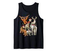 Christmas Men Women Kids Wildlife Zoo Day Beautiful Animals Camiseta sin Mangas