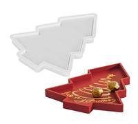 Christmas Molds, Casting Mould For Small Items, 7.09x5.51in Silicone Christmas Tree Tray Mold, Food Table Centerpiece Child Holiday Festival Home Decor Birthday Kitchen