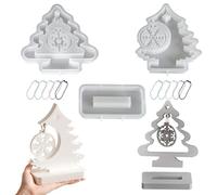 Christmas Molds - Easy-Release Silicone Snowflake Mould For Desktop Ornaments, Reusable Festive Decoration Craft Tool | Holiday Season Mold For DIY Resin Candle Soap Chocolate Home Party Workshop
