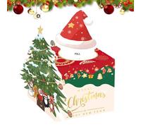 Christmas Money Box | Cash Pull Box For Christmas | Money Holder With Pull Card | Holiday Money Pull Box | Christmas Money Box | Holiday Design Ideal Storage Solution For All Ages