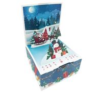 Christmas Money Box for Cash Present Pull, Multifunctional Christmas Money Holders, Cash Present Box with Light and Music, Christmas Cash Holder for Friends and Family