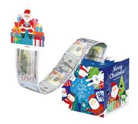 Christmas Money Box for Cash Pull, Christmas Money Pull Box with Pull Card
