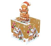 Christmas Money Box For Cash Pull, Christmas Pull Surprise Money Box, Money Cake Pull Out Cash With Card And 50pcs Transparent Bag, Money Pull Box Easy Cash Storage Holiday Atmosphere For Party, Decor