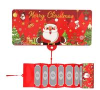 Christmas Money Cards, Festive Foldable Cash Holders for Gifting Joy, Holiday Fun with Tassel Attachment, Creative Gift Envelopes for Kids Teens Adults Family Celebration, Party Use, 6.5 Inches