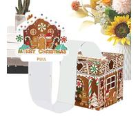Christmas Money Case, Gingerbread Card Holder Box, Cute Christmas Cash Holder Gift, Decorative Holiday Money Sobres for Family, Friends, Adults, Men, Women, Boys, Girls, 4,72 pulgadas