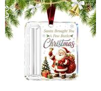 Christmas Money Holder Ornament - 3.15in Acrylic Cash Gift Tree Decor