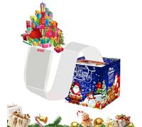 Christmas Money Pull Box - Creative Holiday Box Surprise Money Holder | Fun Pull-Out Gift Boxs for Cash Cards Notes, Festive Party Supplies for Friends Family Gatherings Events Occasions, Multicolor