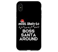 Christmas Most Probable Boss Santa Xmas Match Mujeres Hombres Niños Carcasa para iPhone XS MAX