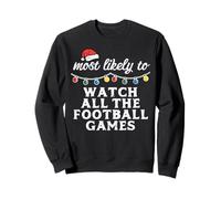 Christmas Most Probable Watch Football Xmas Match Hombres Niños Niños Sudadera