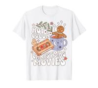 Christmas Movie Night Hot Cocoa Holiday Humor Camiseta