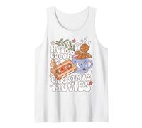 Christmas Movie Night Hot Cocoa Holiday Humor Camiseta sin Mangas