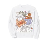 Christmas Movie Night Hot Cocoa Holiday Humor Sudadera