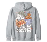 Christmas Movie Night Hot Cocoa Holiday Humor Sudadera con Capucha