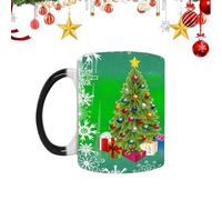 Christmas Mug - Christmas Mug with Colour Changing, Magic Heat Changing Mugs | Christmass Heat Transforming Color Changings Muug, Porcelain Tea Cups, Multifunctional Mugs | Magic Tea Accessories