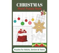 Christmas Multi Puzzle Book: Word Searches, Crosswords & Sudoku Puzzles with Easy to Read Print about Christmas, Winter Holidays, Relaxation and More ... Gift for Vacations, Holidays and Free Times