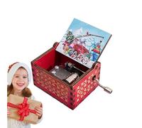 Christmas Music Box - Caja musical de mano | Caja de música vintage | Fantastic Christmas Music Box for Daughter Son Wife Merry Christmas Melody