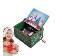Christmas Music Box - Caja musical de mano | Caja de música vintage | Fantastic Christmas Music Box for Daughter Son Wife Merry Christmas Melody