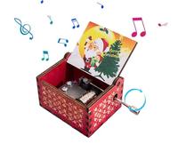 Christmas Music Box - Caja musical de mano | Caja de música vintage | Fantastic Christmas Music Box for Daughter Son Wife Merry Christmas Melody