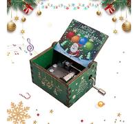 Christmas Music Box - Caja musical de mano | Caja de música vintage | Fantastic Christmas Music Box for Daughter Son Wife Merry Christmas Melody