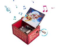 Christmas Music Box - Caja musical de mano | Caja de música vintage | Fantastic Christmas Music Box for Daughter Son Wife Merry Christmas Melody
