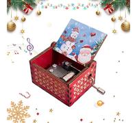 Christmas Music Box - Caja musical de mano | Caja de música vintage | Fantastic Christmas Music Box for Daughter Son Wife Merry Christmas Melody