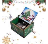 Christmas Music Box - Caja musical de mano | Caja de música vintage | Fantastic Christmas Music Box for Daughter Son Wife Merry Christmas Melody