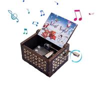 Christmas Music Box - Caja musical de mano | Caja de música vintage | Fantastic Christmas Music Box for Daughter Son Wife Merry Christmas Melody