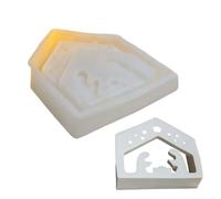Christmas Nativity Mold - 3.27x3.27x0.87 Inches Christmas navityy Scene Moulds, Jesus Tealight Holder Craft, For Plaster Resin Handmade Scented Candles Birthday New Year Accessories