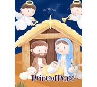 Christmas Nativity Ruled Notebook | Children's Christian Christmas Nativity Ruled Notebook - Daily Notes| Kid's Nativity-Themed Ruled Notebook