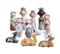 Christmas Nativity Scene Figurines - Religious The Birth Of Jesus Decor