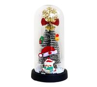 Christmas Nightlight - Holiday Decorative Nightlight, Portable Christmas, Glass Christmass Decor Lamp, Bedroom LED Night Lights For Living Room Bedroom Table Shelf Lockers Bookshelve