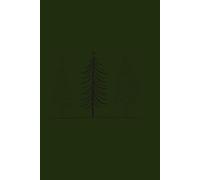 Christmas notebook: green notebook with trees