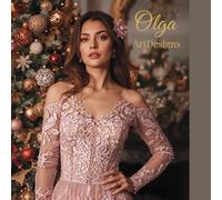 Christmas Notebook - Premium Woman Haute Couture Collection: Vintage Fashion Art Journal | Holiday Gift | Blank Pages | Square 8.5×8.5