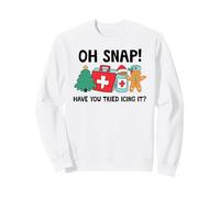 Christmas Nurse Have You Tried Icing It Gingerbread Did Try Sudadera