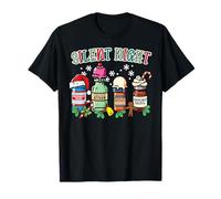 Christmas Nurse Silent Night Propofol Xmas Scrub Top Mujer Camiseta