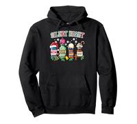 Christmas Nurse Silent Night Propofol Xmas Scrub Top Mujer Sudadera con Capucha
