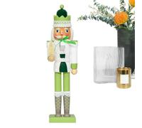 Christmas Nutcracker, 15 Inch Wooden Figurine For Holiday Table Decor