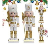 Christmas Nutcracker Ornament, Nutcracker Soldier Set, 5 pulgadas Nutcracker Figures, Wooden Nutcracker Dolls, Holiday Decorations Set, Christmas Tree Ornaments for Festival