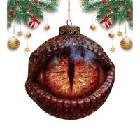 Christmas Ornament - 2D Acrylic Dragon Eye Design with Vivid Texture, Striking Fantasy Look and Bright, Tree Pendant for Bedroom Balconies Doorways Wall Garden, for Yard Path Porch Display
