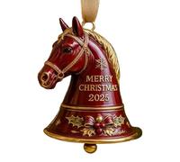 Christmas Ornament - Handcrafted Keepsake Decor, Horse Head Design, Delicate Hand Painted Detailing, Easy Attachment Mechanism, Seasonal Holiday Accent, Ideal for Home Decoration