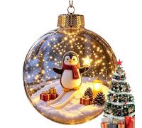 Christmas Ornament Light Up LED - Warm Winter Snowman Penguin Decor