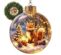 Christmas Ornament Light Up LED - Warm Winter Snowman Penguin Decor Use