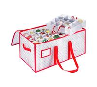 Christmas Ornament Storage - 8 Tier 128 Compartment Organizer | Festival Ball Storage With Sturdy Bin Design, Home Accessory With Easy Sorting For Living Room Bedroom Garage Closet Dormitory