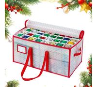 Christmas Ornament Storage Box - 128 Compartments 8-Tier Festival Decoration Container | Christmas Balls Holder Box For Home, Living Room, Bedroom, Garage, Closet, Dormitory, Wardrobe, College & Party