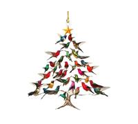 Christmas Ornaments Birds, Stacking Bird Tree Decor, 3.15x3.15in Festive Hanging Decoration, Lightweight Design, Vibrant Holiday Colors for Home, Wall, Garden, Yard Display
