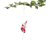 Christmas Ornaments - Novelty Party Supplies, Climbing Santa Claus On Rope Pendant, Fade Resistant Holiday Decor, Ideal for Bedroom Doorways Wall Garden Yard Path Porch